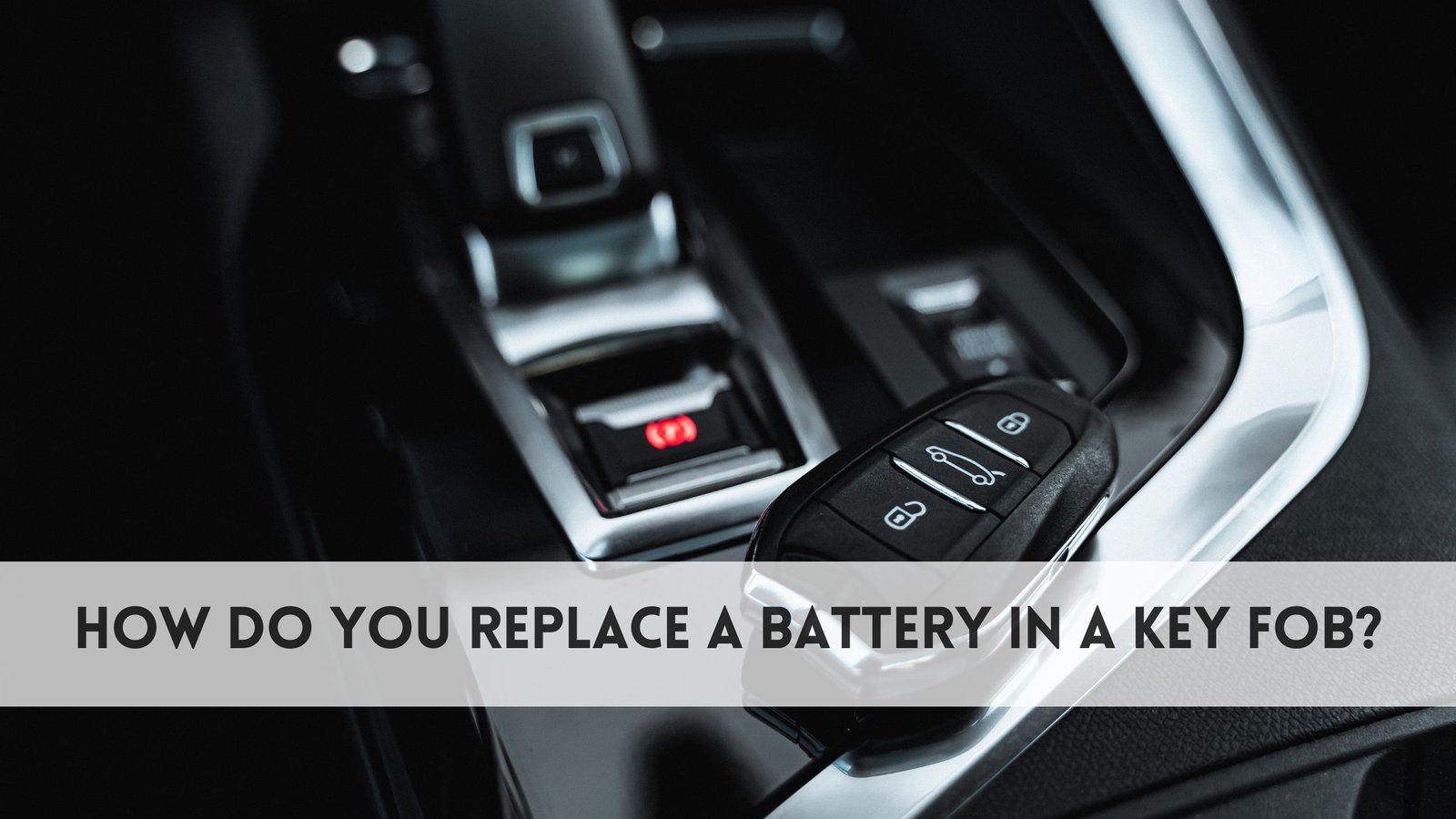 How do you replace a battery in a key fob